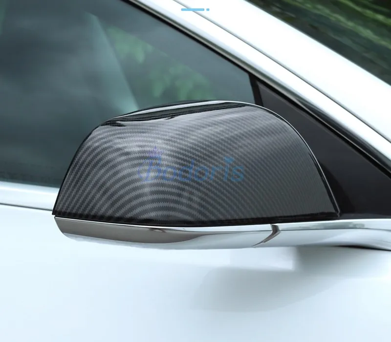 Чехол для бокового зеркала Tesla Model 3 2017 2018 2019 из углеродного волокна|Хромирование| |