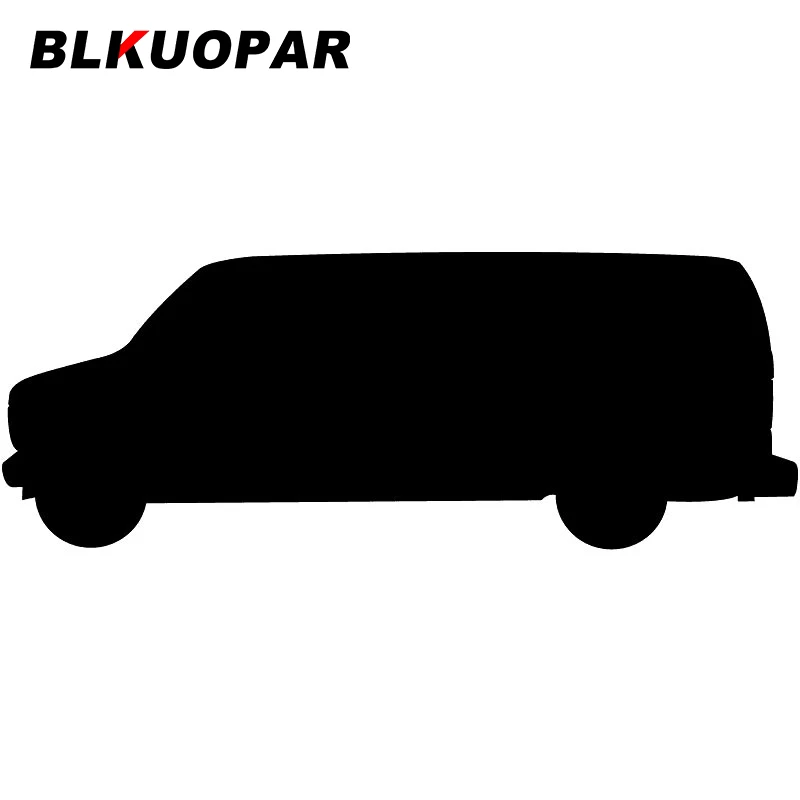 

BLKUOPAR для доставки, силуэт фургона, автомобильные наклейки, Солнцезащитный виниловый материал, наклейки, скейтборд, стиль автомобиля