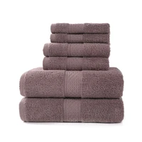 Luxury Bath Towel Set 2 Large Bath Towels 2 Hand Towels 2 Washcloths  Hotel Quality Soft Cotton Highly Absorbent Bathroom Towels