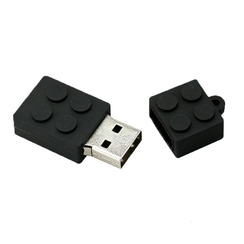 Флешки строительные блоки USB 2,0 Флешка USB флеш-накопитель силиконовая Флешка 4 ГБ 8 ГБ 16 ГБ 32 ГБ детская игрушка память флеш-накопитель