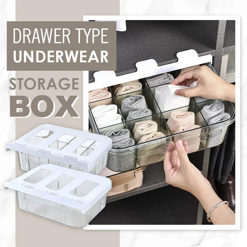 

Ящик для хранения нижнего белья, домашний шкаф, контейнер для хранения, органайзер для дома CLH @ 8