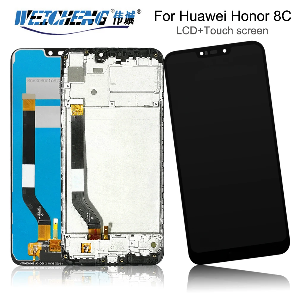 6,26 для huawei Honor 8C play ЖК-дисплей+ сенсорный экран в сборе с рамкой запасные части Аксессуары для Honor 8C Pro+ Бесплатные инструменты