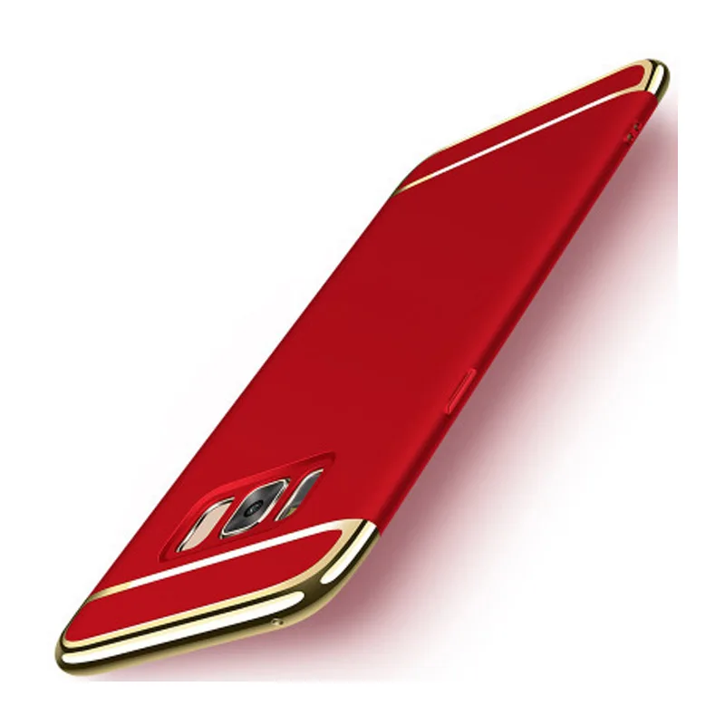 

Samsung S21Plus Three-stage Mobile Phone Case NOTE10 Electroplated PC Three-in-one A71 All-inclusive Anti-drop Hard Shell