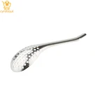 Акриловая молекулярная кухня, ложка для икры, керамические ложки с длинной ручкой, винтажный чайный набор, ложка-Лопатка 56 отверстий