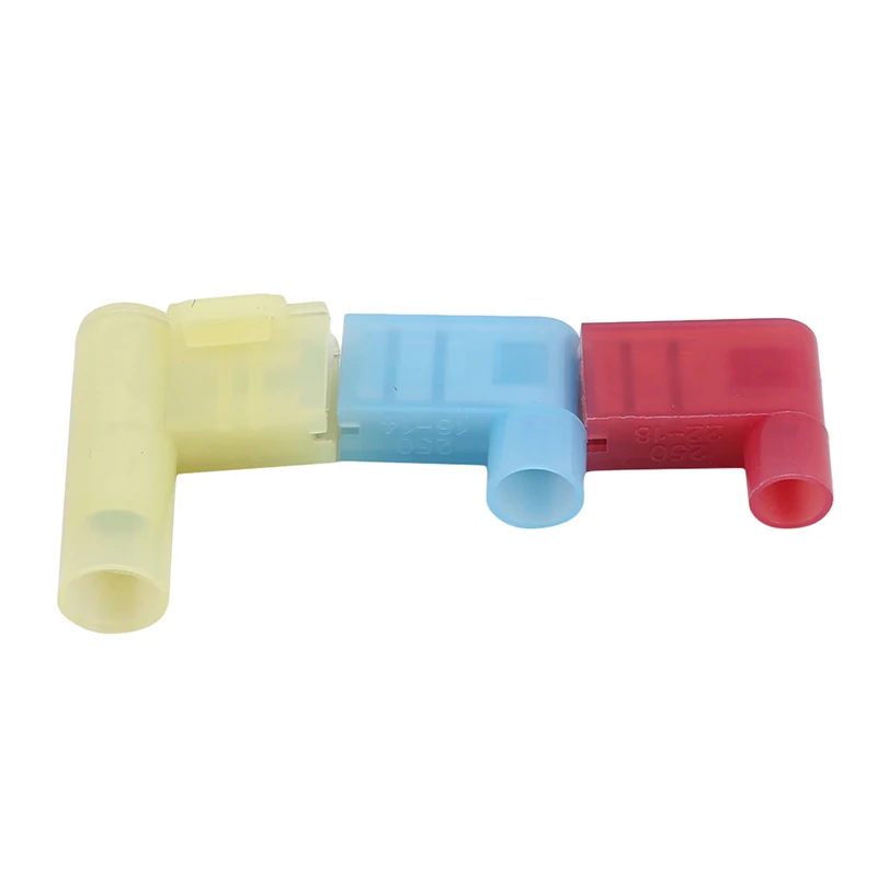 Crimp Male Female Spade Cable Terminals Nylon Flag Right Angle Insulated Fast Quick Wire Connector Terminator | Инструменты
