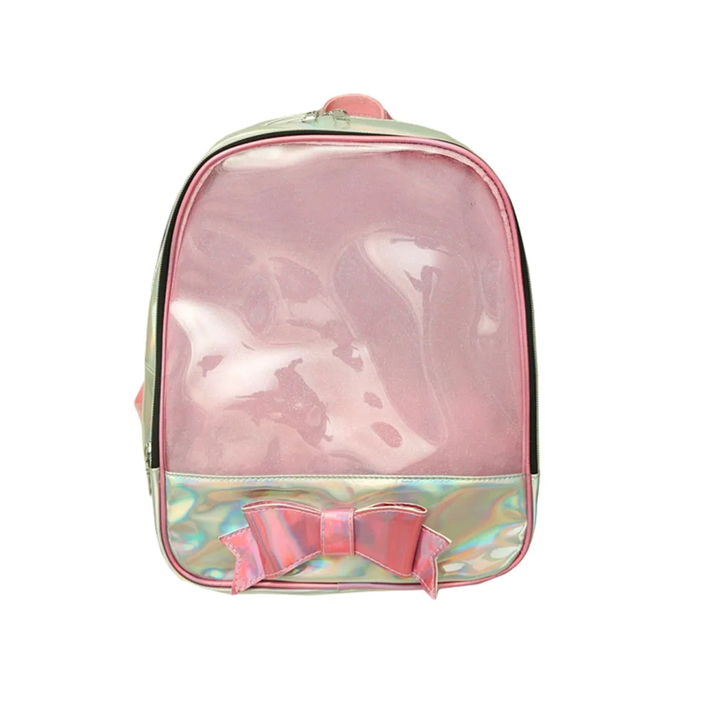 Школьный рюкзак OCARDIAN для девочек женский школьный ранец с бантом прозрачные