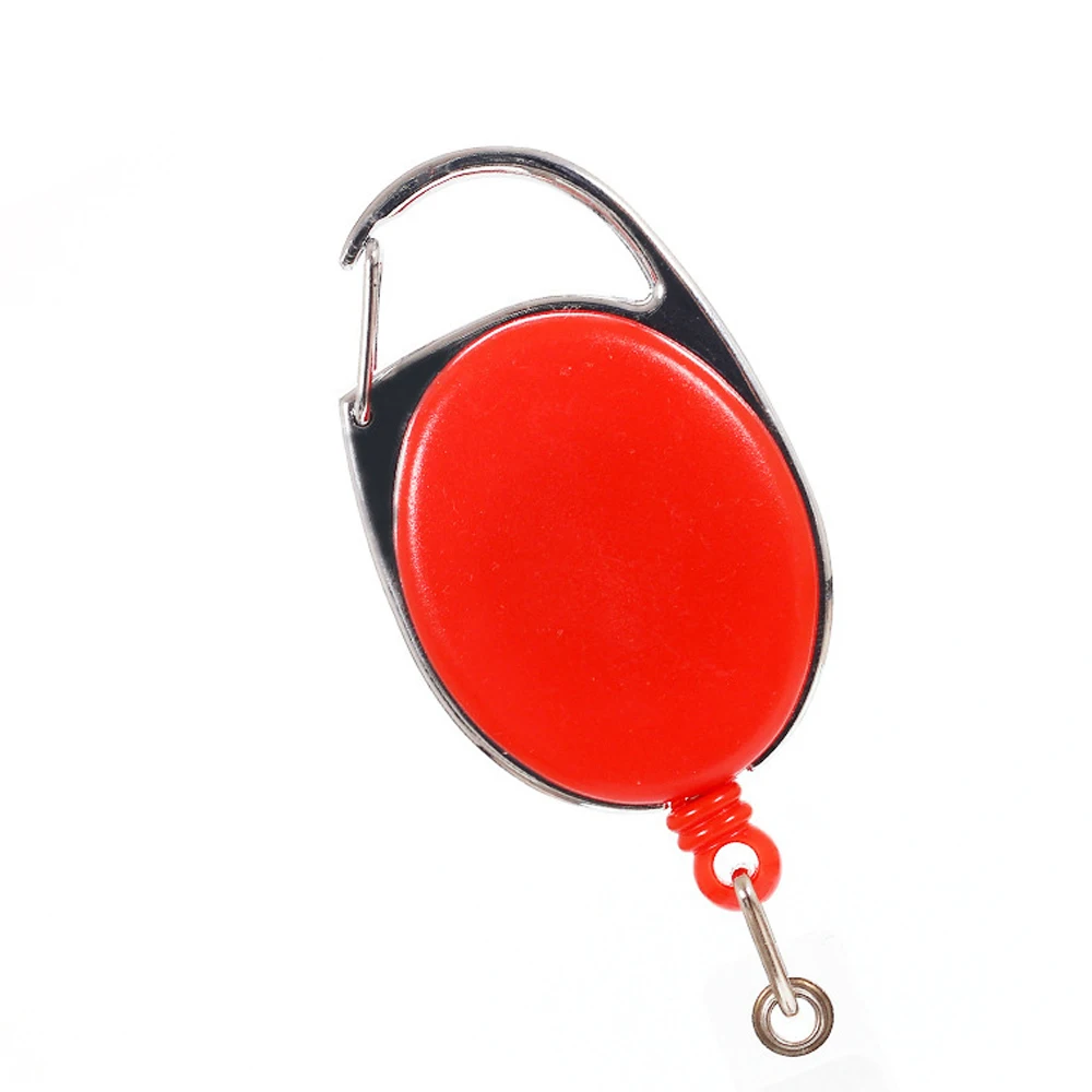 Овальный значок держатель для катушки пряжка задней крышки выдвижной брелок Id
