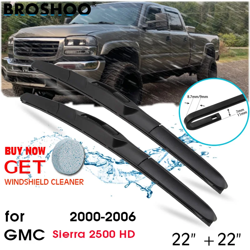 

Автомобильные стеклоочистители лобовое стекло стеклоочистители автомобильные аксессуары для GMC Sierra 2500 HD 22 "+ 22" 2000-2006