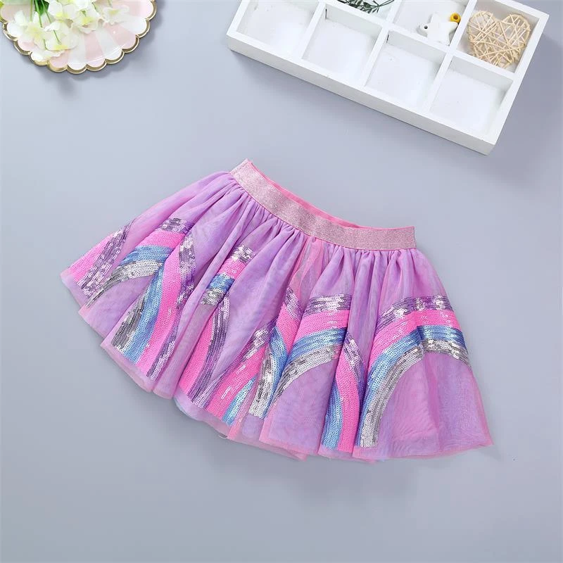 

Fashion Girl Princess Skirt Adorable Girl Dresses Girl Costume Skirts Sequin Embroidery Tutu Princess Girls Baby Clothes Skirt
