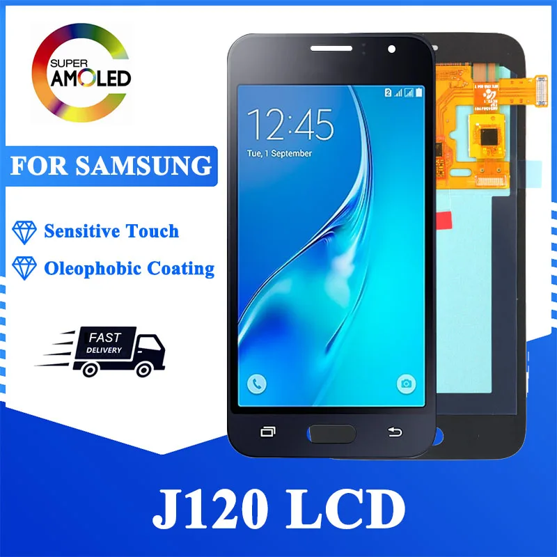 Сменный ЖК дисплей 4 5 дюйма для Samsung Galaxy J1 2016 J120 J120F J120M J120H с сенсорным экраном и
