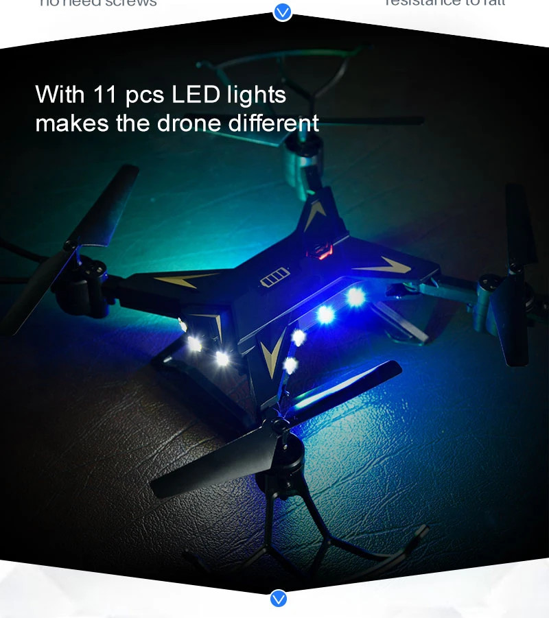 Новый RC вертолет Drone с камерой HD 1080P Wi Fi FPV Профессиональный складной Квадрокоптер
