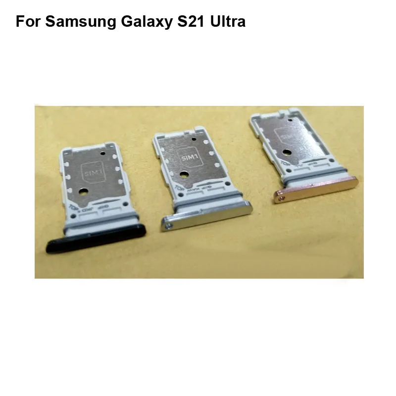 

Tested Good For Samsung Galaxy S21 Ultra SIM Card Tray Holder Carrier Nano Card Tray Slot Holder Replacement S 21 Ultra