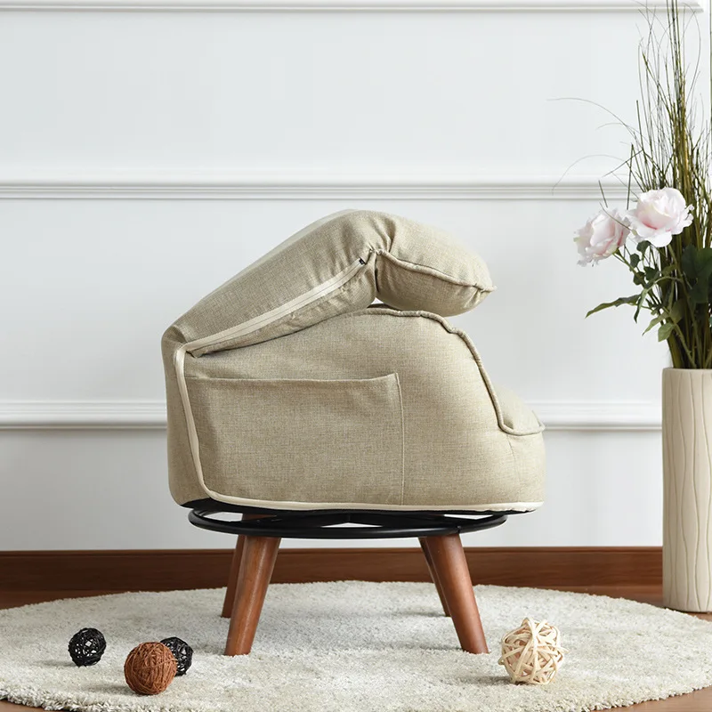 Современное поворотное кресло с акцентом мебель для дома и гостиной складное