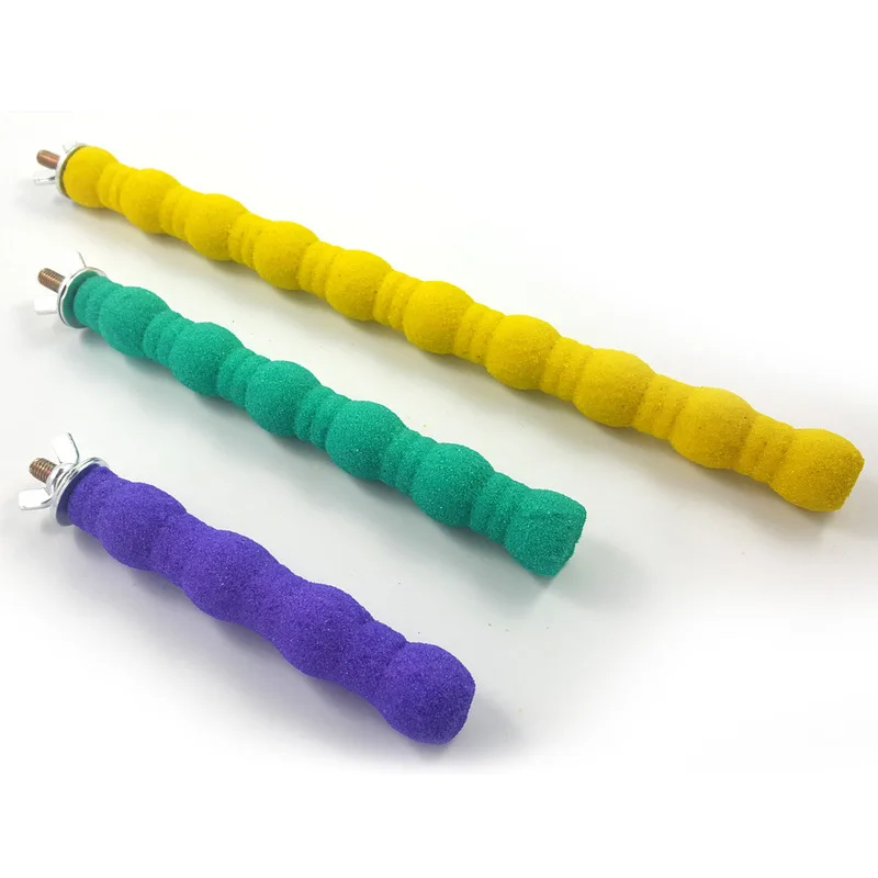 1 шт. Pet Попугай Птицы игрушки жевать шлифовальные коготь стенд Жердочки клетка