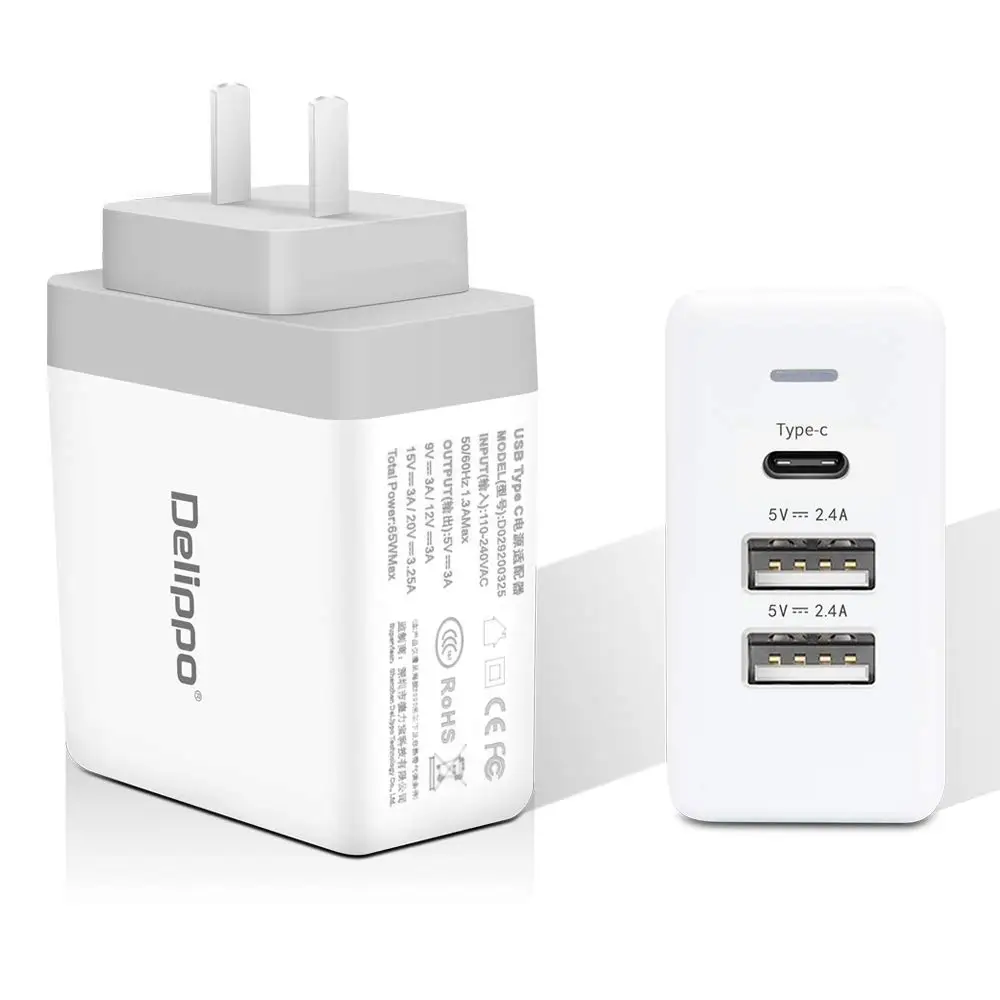 Зарядное устройство USB C 65 Вт QC 3 0 в 1|Зарядные устройства| |