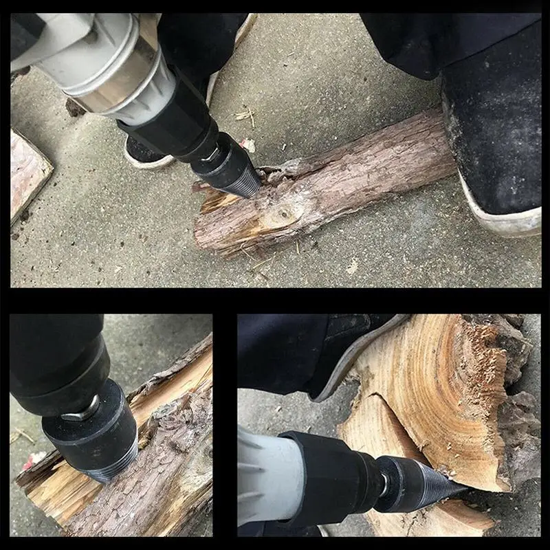 

Weichai Drill Bit Chop Wood Splitting Tool Splitting Wood Log Splitters Chopper Machine Wood Cone Breaker Breaking Firewood O3S8