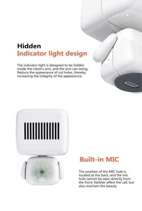 TH Мини Робот Беспроводной Bluetooth Динамик 5.0 с МИК Возможность Подключения Портативные Аудио и Видео Динамики.