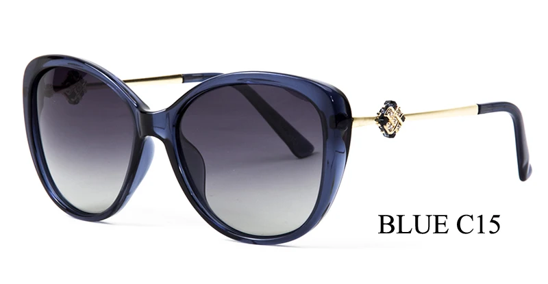 FEISHINI 58900 высококачественные винтажные oculos de sol feminino модные HD прозрачные овальные женские розовые Солнцезащитные очки женские поляризованные брендовые - Цвет линз: WPGJ166 black