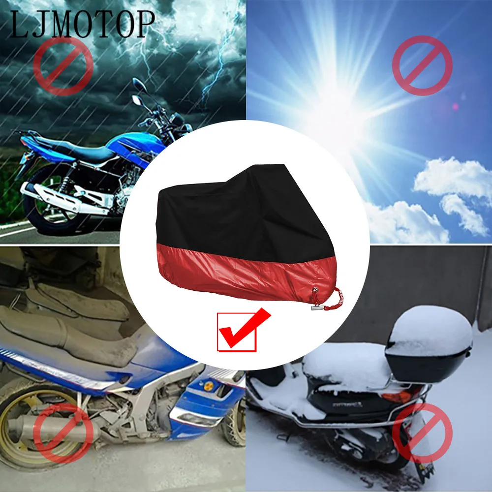 

For Yamaha XJ6 DIVERSION XSR TDM 700 900 MT 125 03 Motorcycle Cover Universal Outdoor UV Scooter waterproof Rain Dustproof Cover