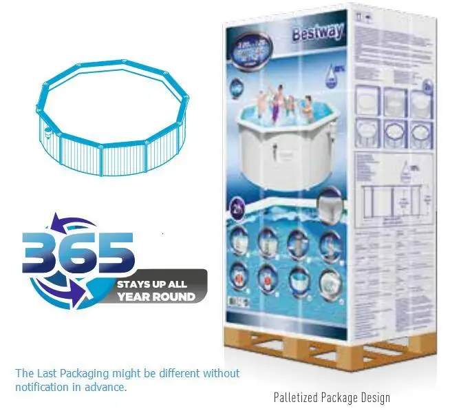 56563 Bestway 300*120cmHYDRIUM бассейн 10x12' круглая рама плавательный бассейн для семьи открытый над землёй бассейн плюс фильтр лестница коврик