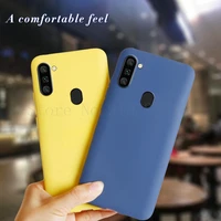 candy color silicone phone case for samsung galaxy a11 m11 a115f case matte soft cover for samsung m11 a 11a115m 6 4 coque capa