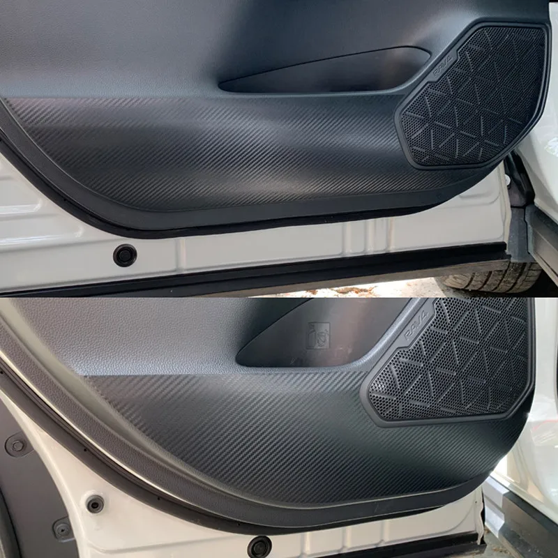 Автомобильная виниловая 3D 4D пленка для Toyota RAV4 интерьера из углеродного волокна в