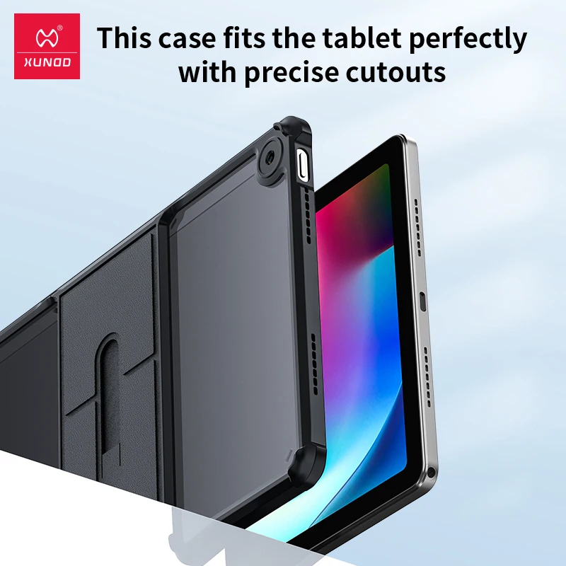 for realme pad case 2021xundd airbags anti drop tablet cover with invisible stand lens full protection case for realme pad free global shipping