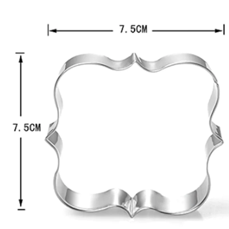 Европейский стиль резак из нержавеющей стали помадка торт 3 шт формы зубного