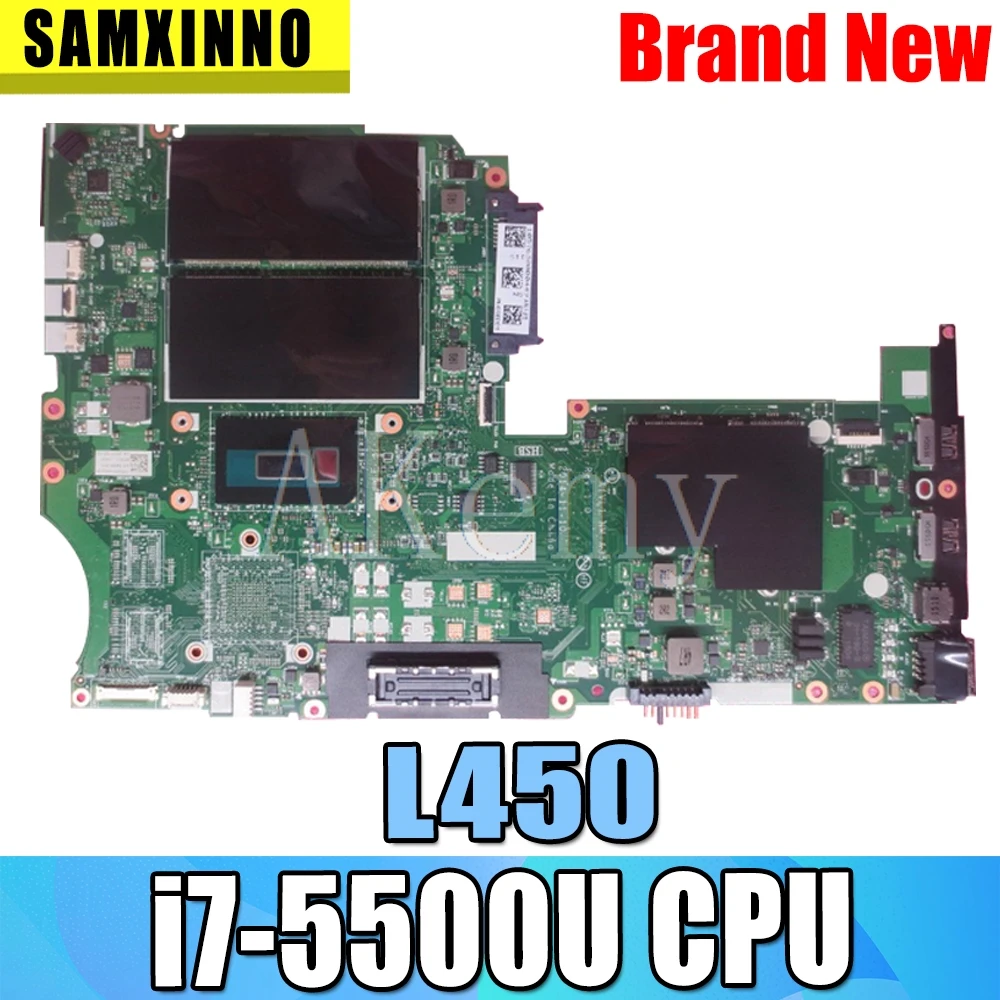 

AIVL1 NM-A351 Mainboard For Lenovo Thinkpad L450 laptop motherboard SR23W i7-5500U CPU DDR3L test ok L450 Mainboard motherboard