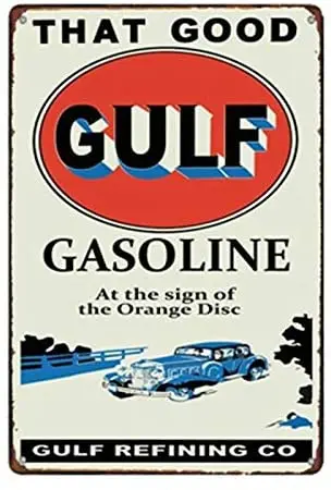 

That Good Gulf Gasoline Cafe Metal Tin Signs 8x12 Inch Wall Decor Kitchen