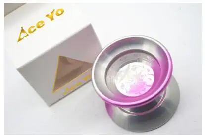 sliver and pink Новое поступление! йо-йо Ace yo gravitation 7075 специальное издание йо-йо Профессиональный спортивный йо-йо металлический шар лучший подарок на Рождество - Цвет: sliver and pink