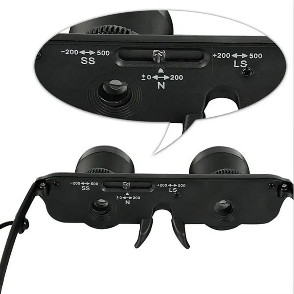 3 раза зум стекло очки черные из АБС телескоп Лупа Карманный Портативный Открытый