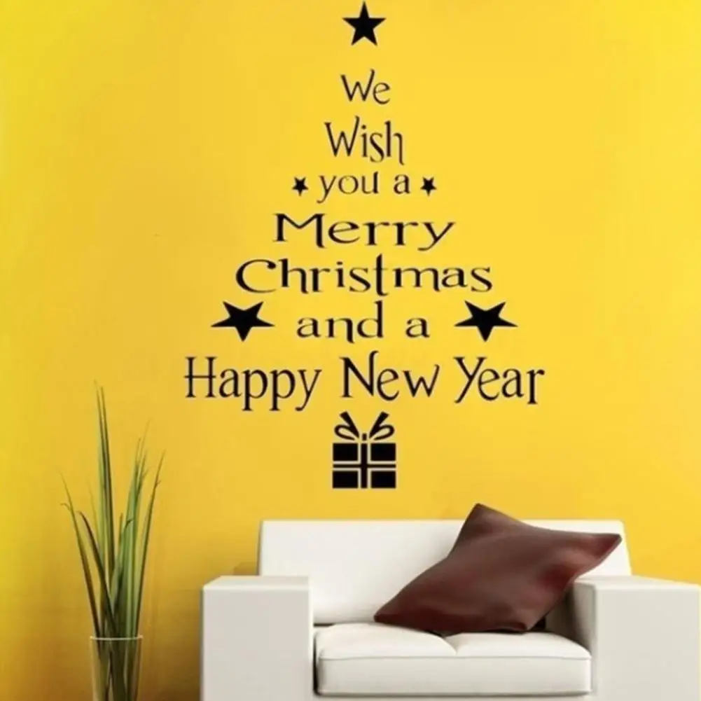 1 шт. стикер на стену в форме рождественской елки для украшения Рождественского