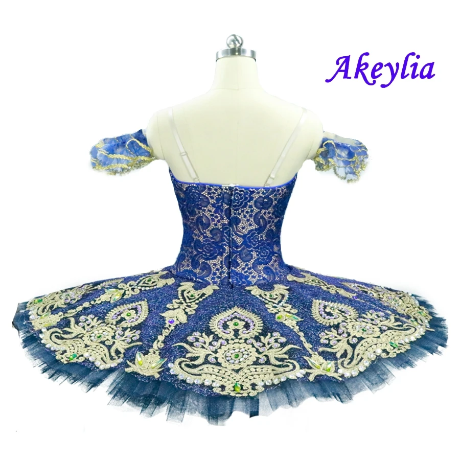 Новинка балетная пачка на взрослого украшение из темно-синих бриллиантов золото