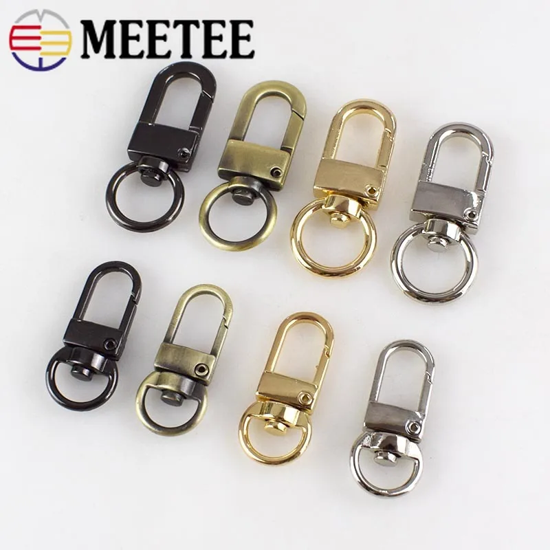 Металлические застежки Meetee 5/10/20 шт. вешалка для цепочек и ключей сумок поворотные
