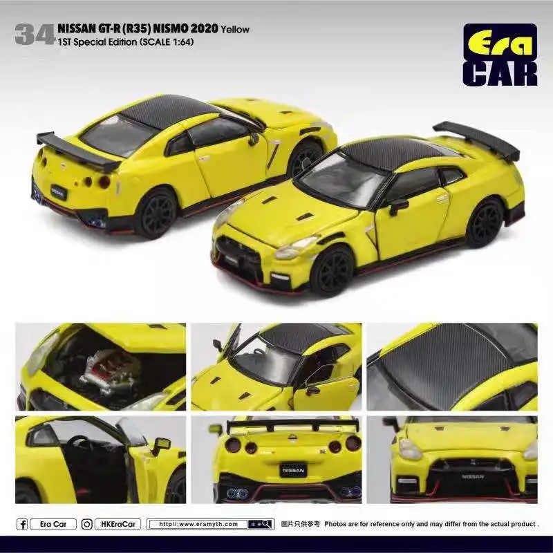 

Литая модель автомобиля Era Car 1:64, Nissan GT-R R35 Nismo 2020, цвет белый