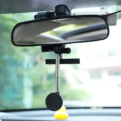 Автомобильный держатель для телефона магнитное крепление на зеркало заднего вида вращающаяся на 360 градусов Магнитная подставка держатели...