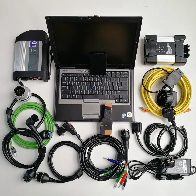 V06.2021 программное обеспечение для Mb Star C4 и Icom Next 2 в 1 б/у ноутбук D630 4G ТБ HDD