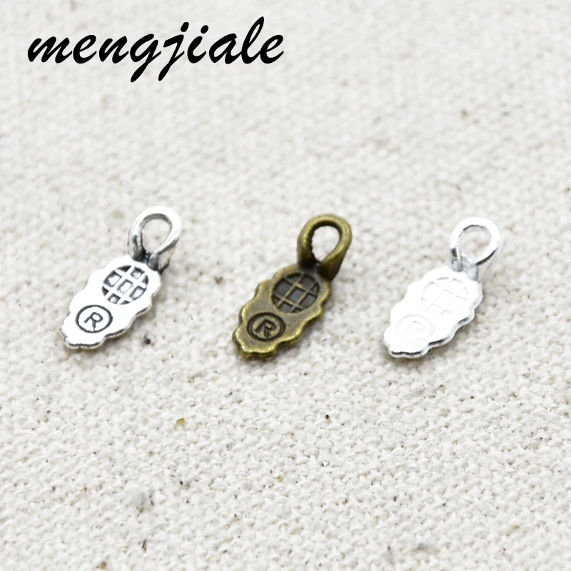 

80pcs Spoon DIY Oval Leaf Jewelry pendant Glue On Earring Bails pendant For Fitting Glass Cabochon Pendants 13*6mm