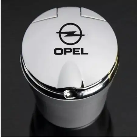 

Car Ashtray With Led Lights With Logo Creative Personality Car Supplies 1Pcs For OPEL Vauxhall Astra H Insignia J Vectra C Corsa