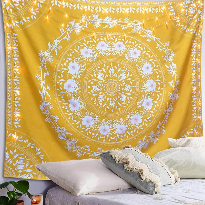 

Mandala Tapestry Flower Wall Hanging Room Carpet Dorm Tapestries Art Home Decoration Accessories Home Decor