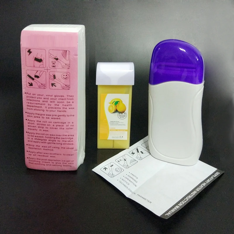 3PCS/Lot Waxing Machine Roll-On Cartridge Depilatory Wax Heater Hair Removal Epilator Machines Painless with Pa | Бытовая техника