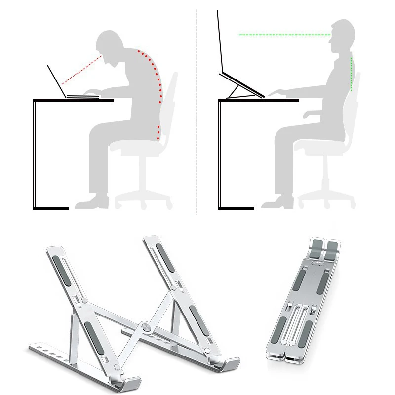 

Foldable Laptop Stand X Style Adjustable Notebook Stand For MacBook Air Pro ipad Portable Laptop Tablet Stand Computer Support
