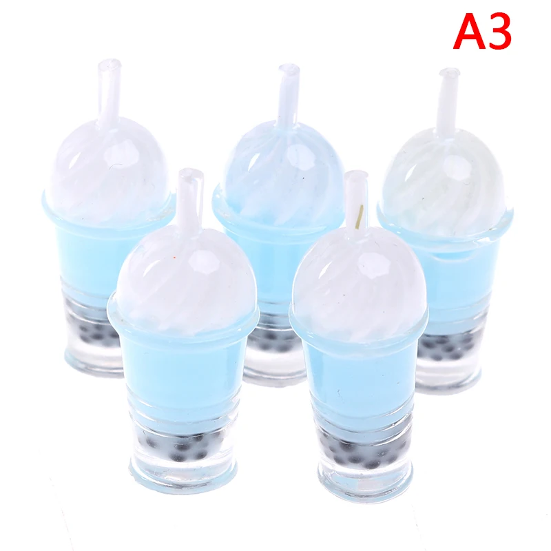 

2/5pcs 1:12 Resin Dollhouse Mini Milk Cup Ice Cream Miniature Dollhouse Accessories Cups Toy Decoration Gifts Furniture Toys