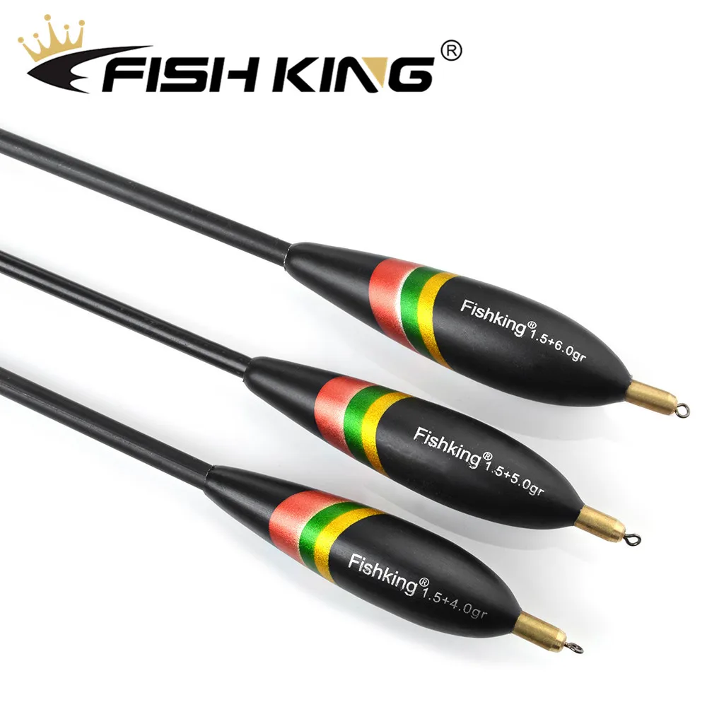 Рыбы Король 3 шт./упак. Баргузинский пихты Float 1,5+ 4,0g/1,5+ 5,0/1,5+ 6,0g из бальзового дерева Подставка-поплавок для Go Корк вертикальный буй рыболовный поплавок для ловли карпа