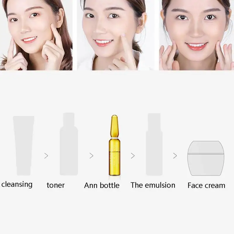 

7pcs 100% Original Hyaluronic Acid Ampoule Whitening Moisturizer Remover Freckle Speckle Fade Dark Spots Skin Care