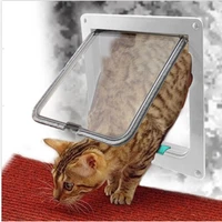 pet products cat and dog door can be intelligent control in and out two way open safety door cat products