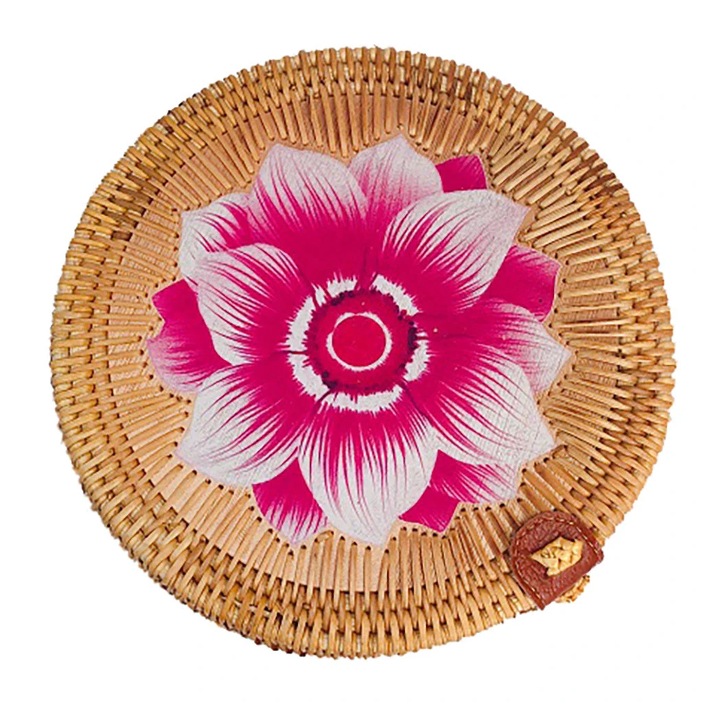 Новинка 2019 года. Модная женская мини сумка через плечо из ротанга. Вечерние