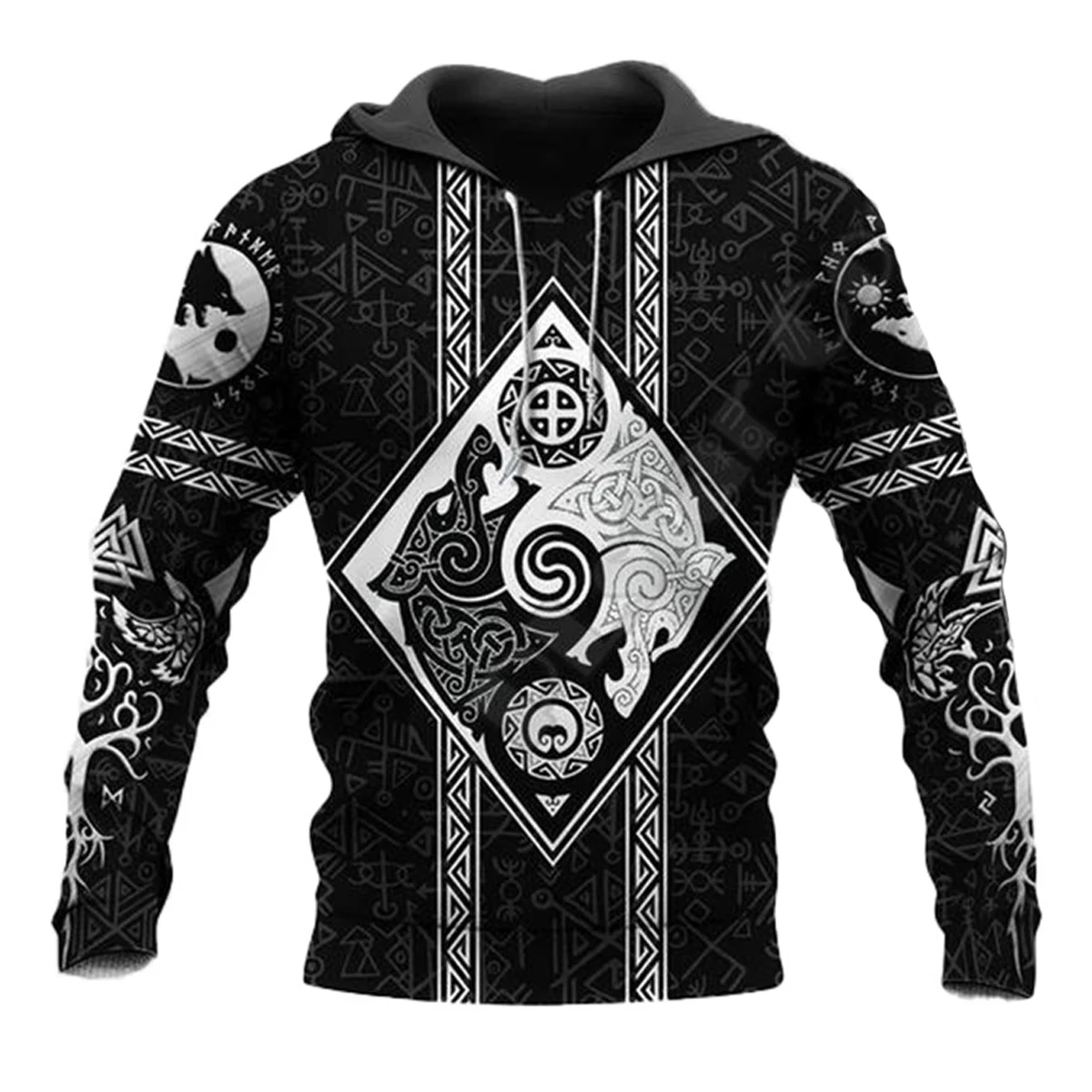 Мужской/женский свитшот с 3D-принтом рыцаря льва | Мужская одежда