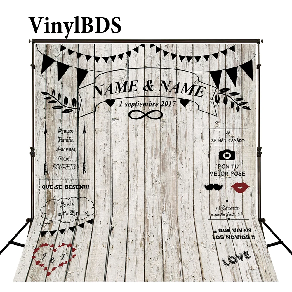VinylBDS 250x250 см Свадебный фон для фотосъемки белая деревянная фотосессия свадеб